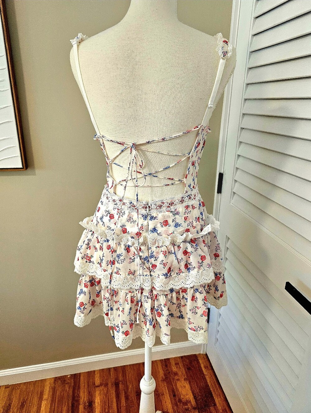 For Love And Lemons Ditsy Day Festival Dress New With Tags! - Picture 9 of 12